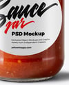 Jar with Marinara Sauce Mockup