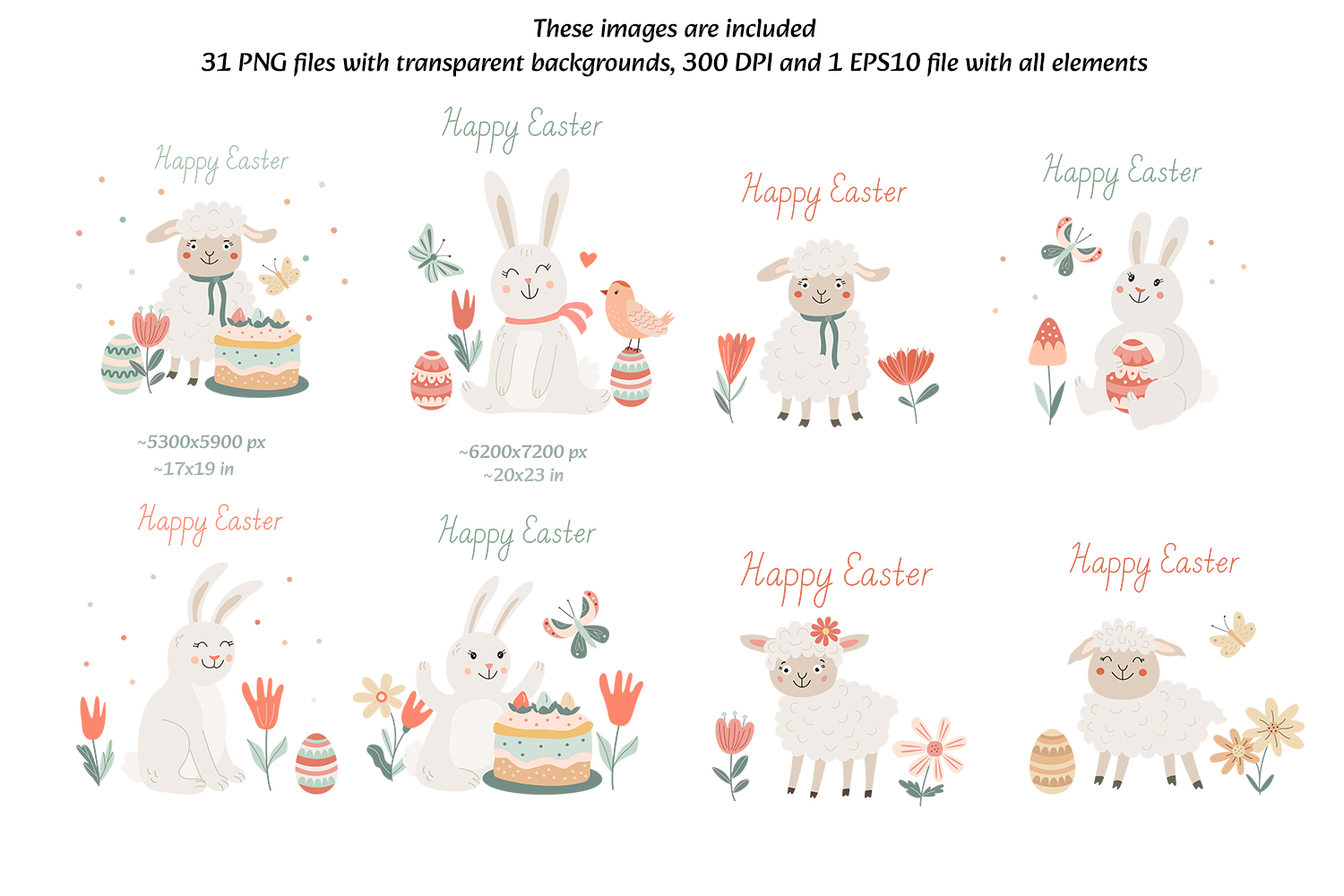 Easter Harmony Clipart and Patterns