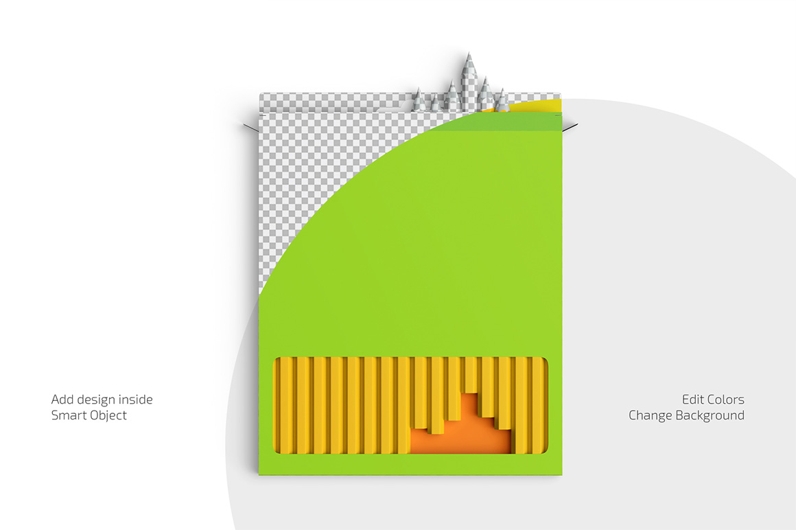 Pencil Box Mockup Set