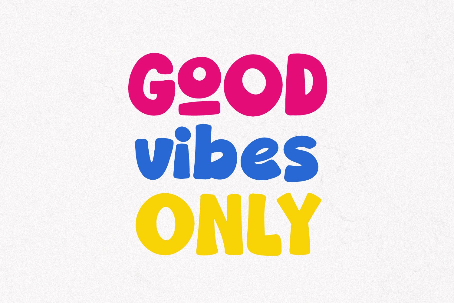 Poow Geudy Delightfully Chunky Cartoon Font