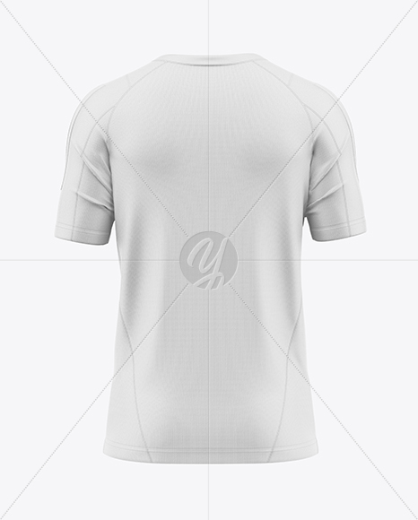 Training Short Sleeve Jersey Mockup - Back View