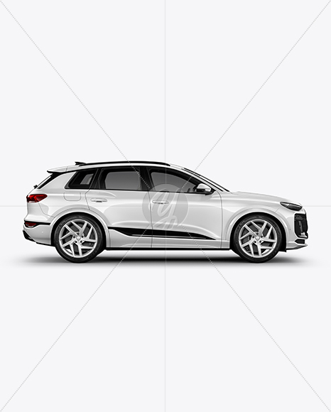 Electric Premium SUV Mockup - Side View