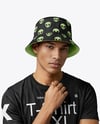 A Man Wearing a Bucket Hat Mockup