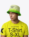 A Man Wearing a Bucket Hat Mockup