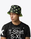 A Man Wearing a Bucket Hat Mockup