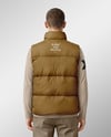 A Man Wearing a Puffer Vest Mockup