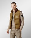 A Man Wearing a Puffer Vest Mockup