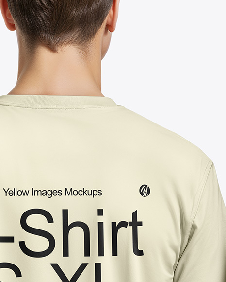 A Young Man and a Young Woman Wearing T-shirts and Jeans Mockup