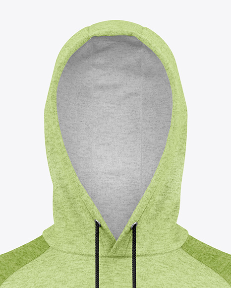 Men's Heather Hoodie Mockup - Front View