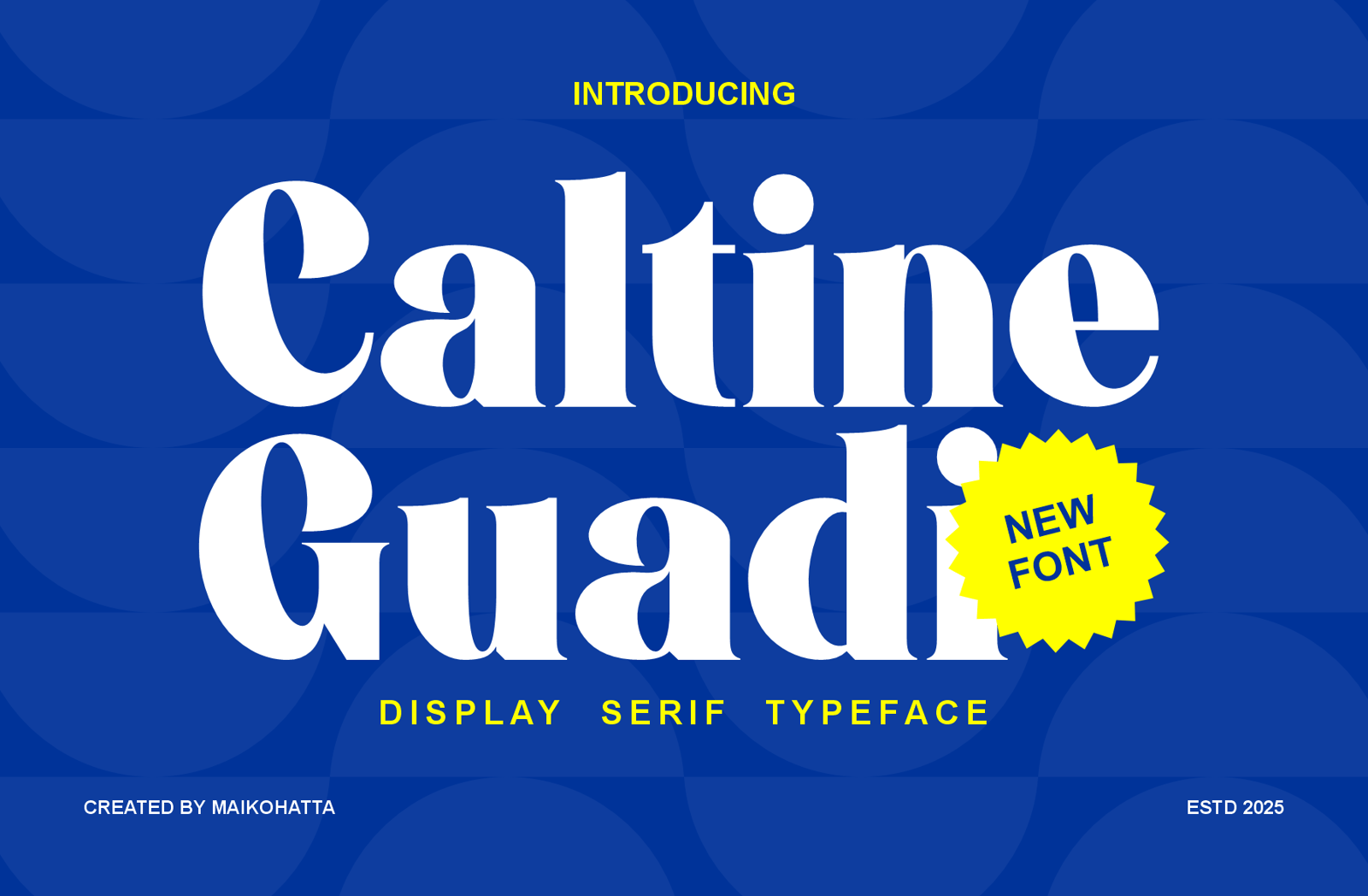 Caltine Guadi – Display Serif Typeface
