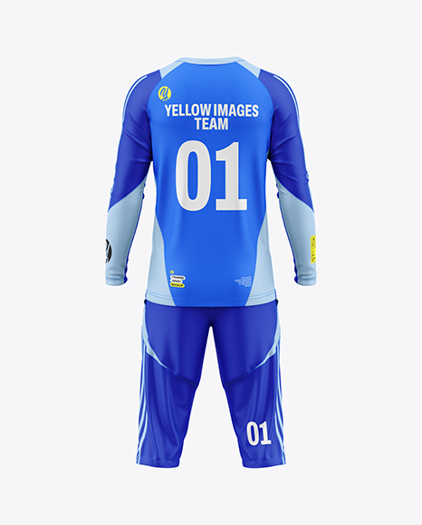 Training Long Sleeve Kit Mockup – Back View