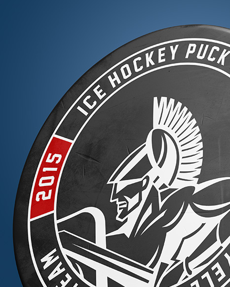 Hockey Puck Mockup