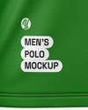 Men's Long Sleeve Raglan Polo Mockup