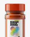 Glass Jar with Chili Powder Mockup