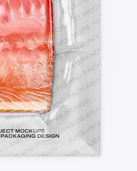 Salmon Fillet Package Mockup
