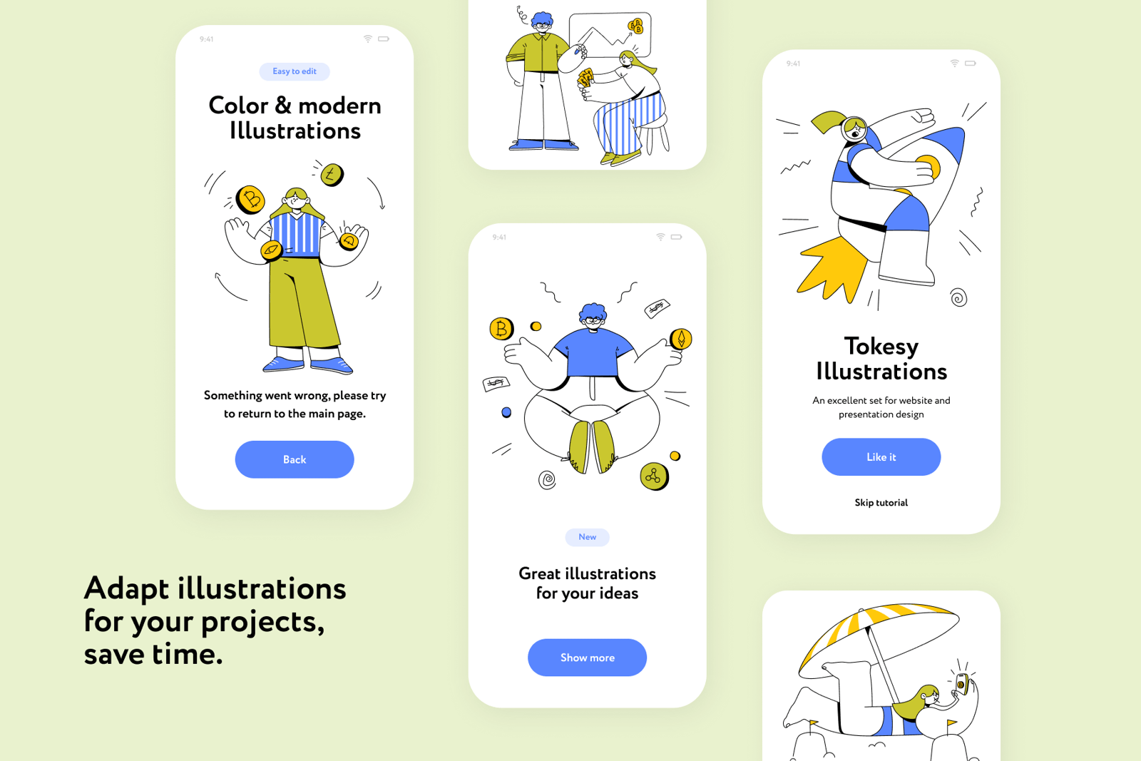 Tokesy Cryptocurrency Illustrations