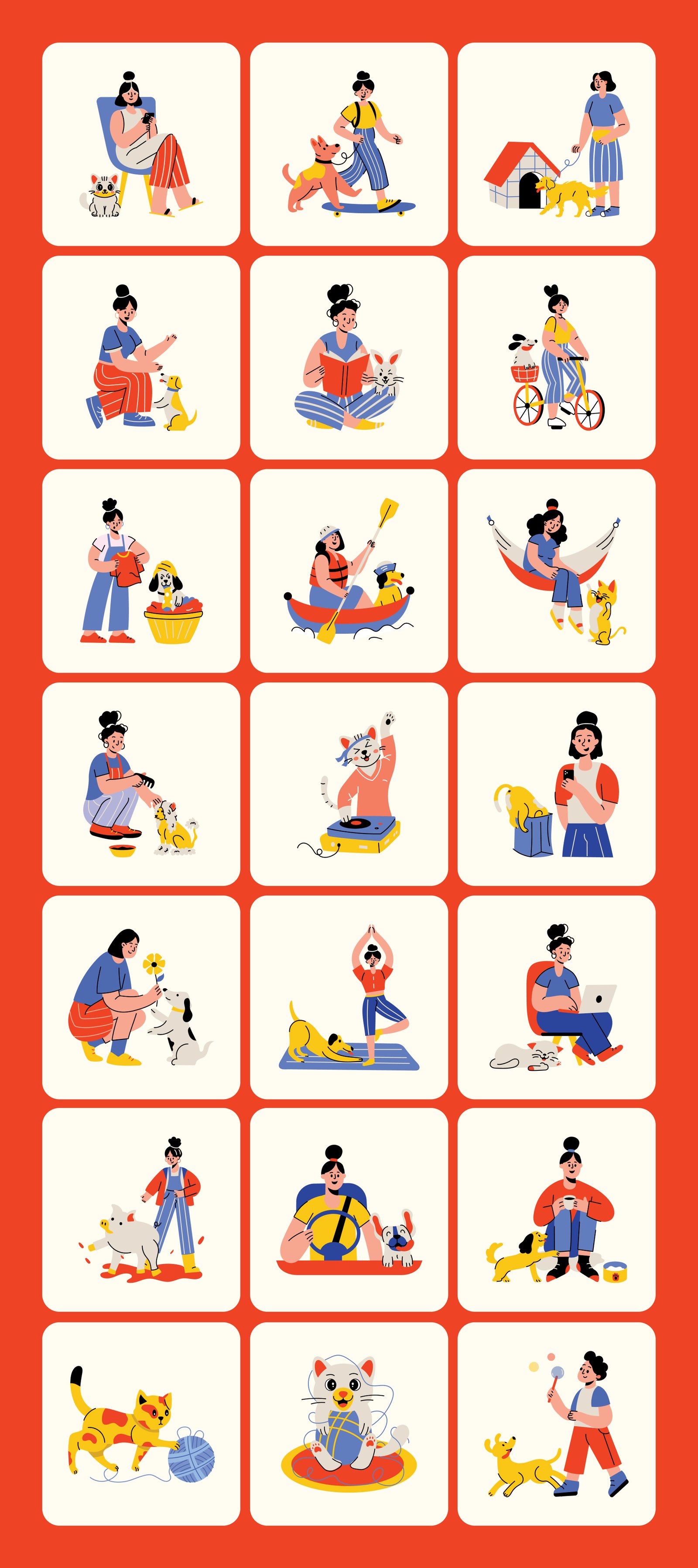 Pet Illustrations Art Set