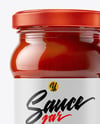 Glass Jar with Tomato Paste Mockup