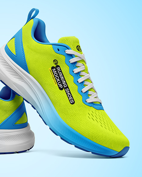 Pair Of Running Shoes Mockup