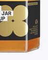 Hexagon Glass Honey Jar Mockup