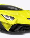 Sport Car Mockup - Front Half Side View