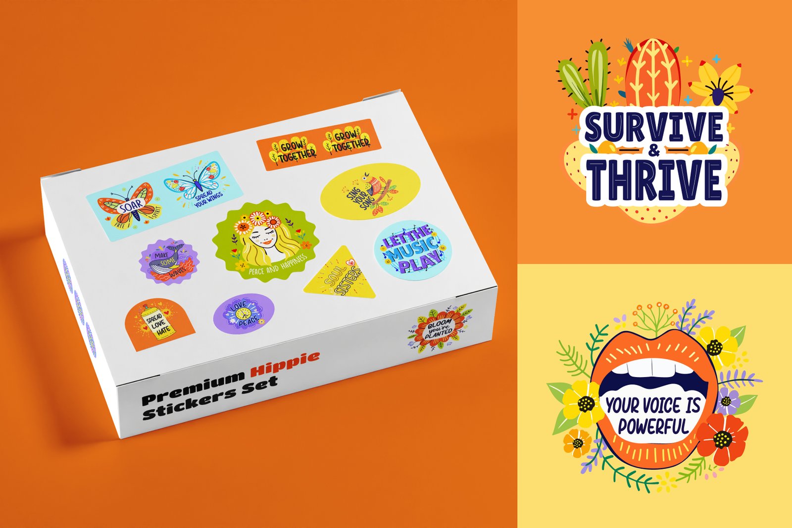 Hippie Stickers