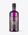 Dark Glass Bottle Mockup