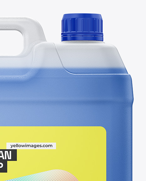 Clear Plastic Jerry Can Mockup