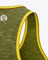 Women's Melange Tank Top Mockup - Back View