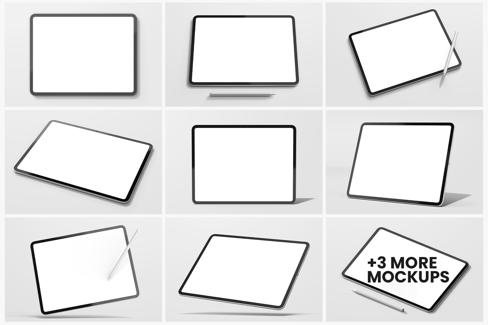 iPad Pro M4 2024 13 Inch PSD Mockup Set