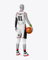Full Basketball Kit Mockup - Back Half Side View