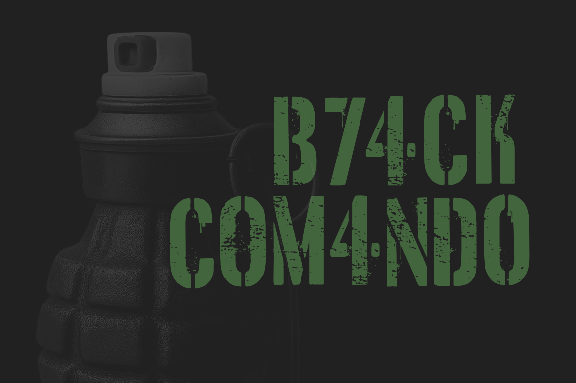 Stencil Army Font