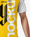 Man Wearing Full Soccer Kit Mockup