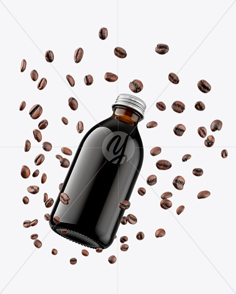 Cold Brew Coffee Bottle Mockup
