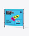 Backdrop Banner Stand - Half Side View