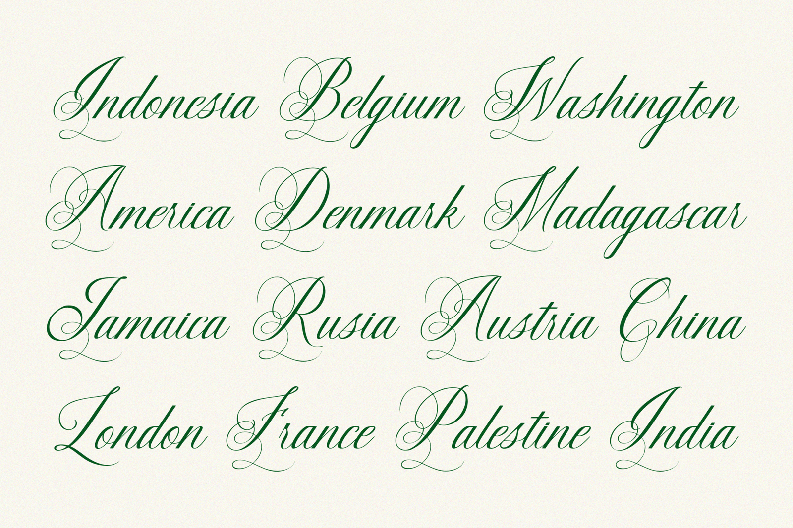 Intrapersonal - Elegance Calligraphy Script Font