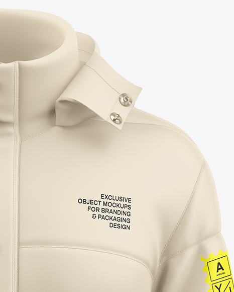 Men's Down Jacket Mockup - Front View