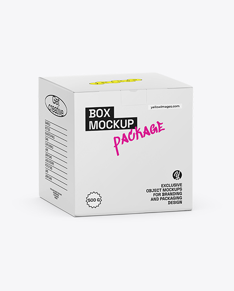 Paper Box Mockup – Half Side View - Rectangle+Closed+Subscription+Box+Mockup+Half+Side+View+By+Fenongenon