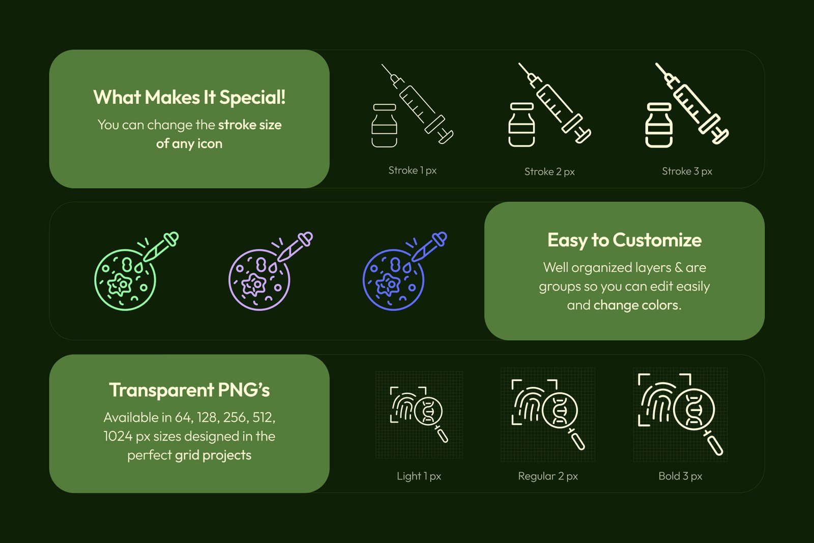 Bio Icons Art Set