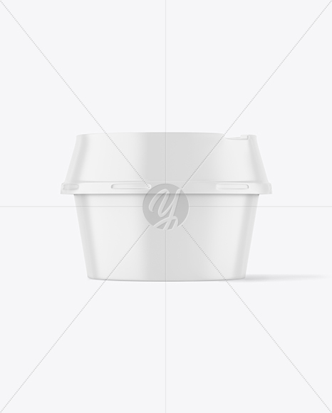 Matte Plastic Container Mockup