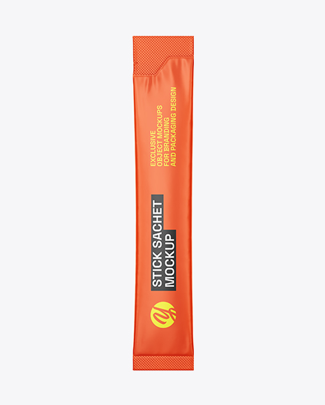 Matte Stick Sachet Mockup - Packaging mockups