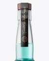 Tall Clear Glass Liquor Bottle Mockup