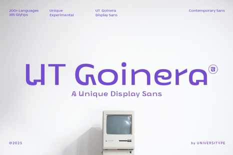 UT Goinera - A Unique Display Sans - Fonts