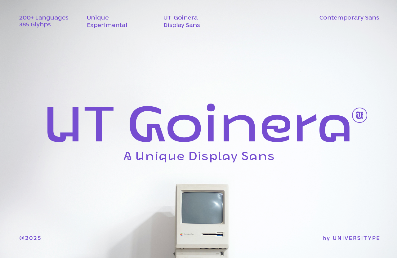 UT Goinera - A Unique Display Sans