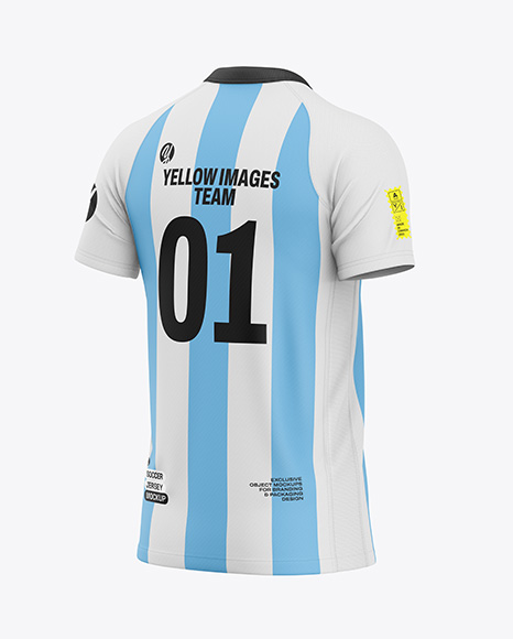 Soccer Jersey Mockup - Half Side View