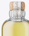 Golden Tequila Bottle with Cork Mockup