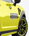 Hatchback Mockup - Back Half Side View