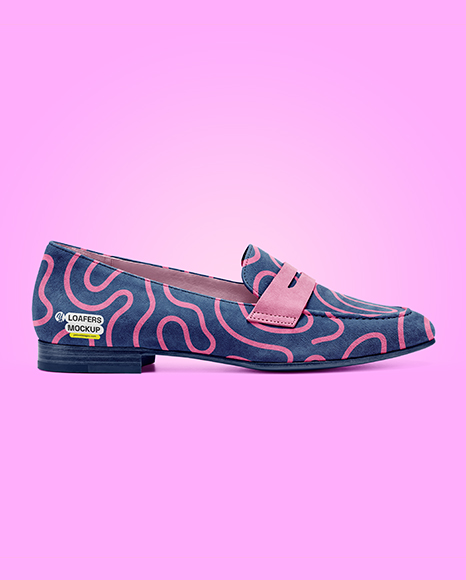 Suede Loafer Mockup