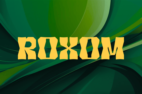 Roxom Font - Bold font