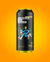 473ml Matte Aluminium Drink Can Mockup